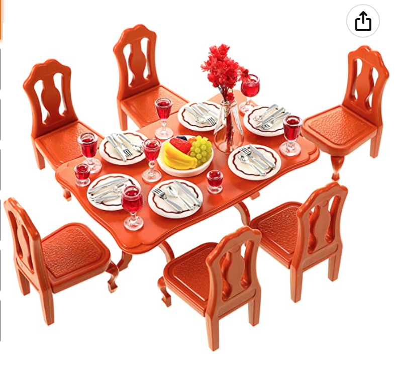 This is a toy, not an actual dining set